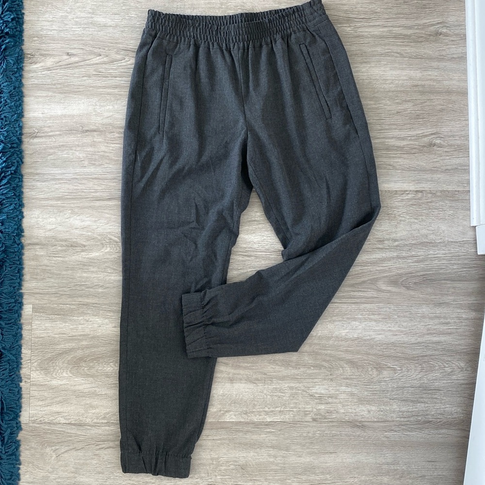 Banana Republic Womens Menswear Jogger in Gray Size 6 Petite